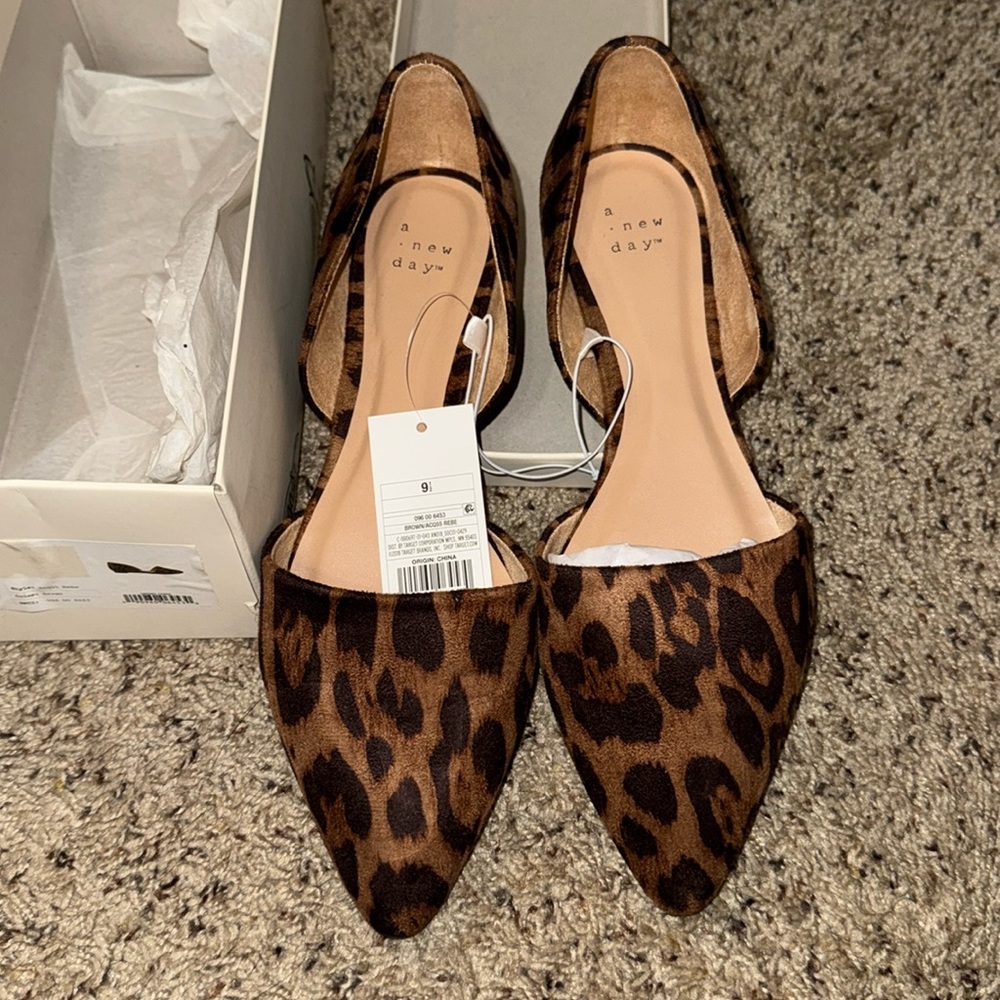 A new day leopard flats size 9.5